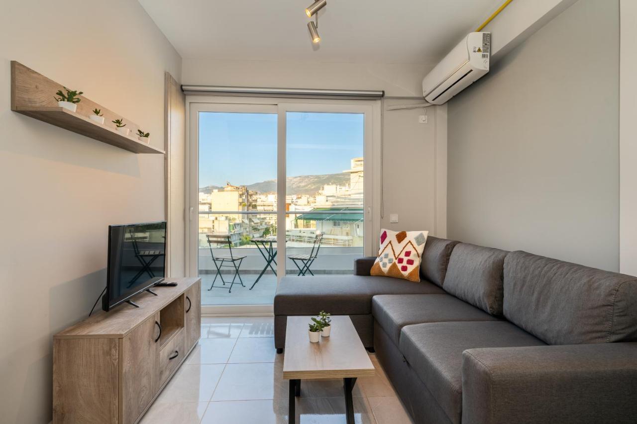 Sunny Penthouse W/ Acropolis View Next To Metro Apartment Athens Exterior photo